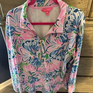 Beautifully loved Lilly long sleeve 1/4 zip!